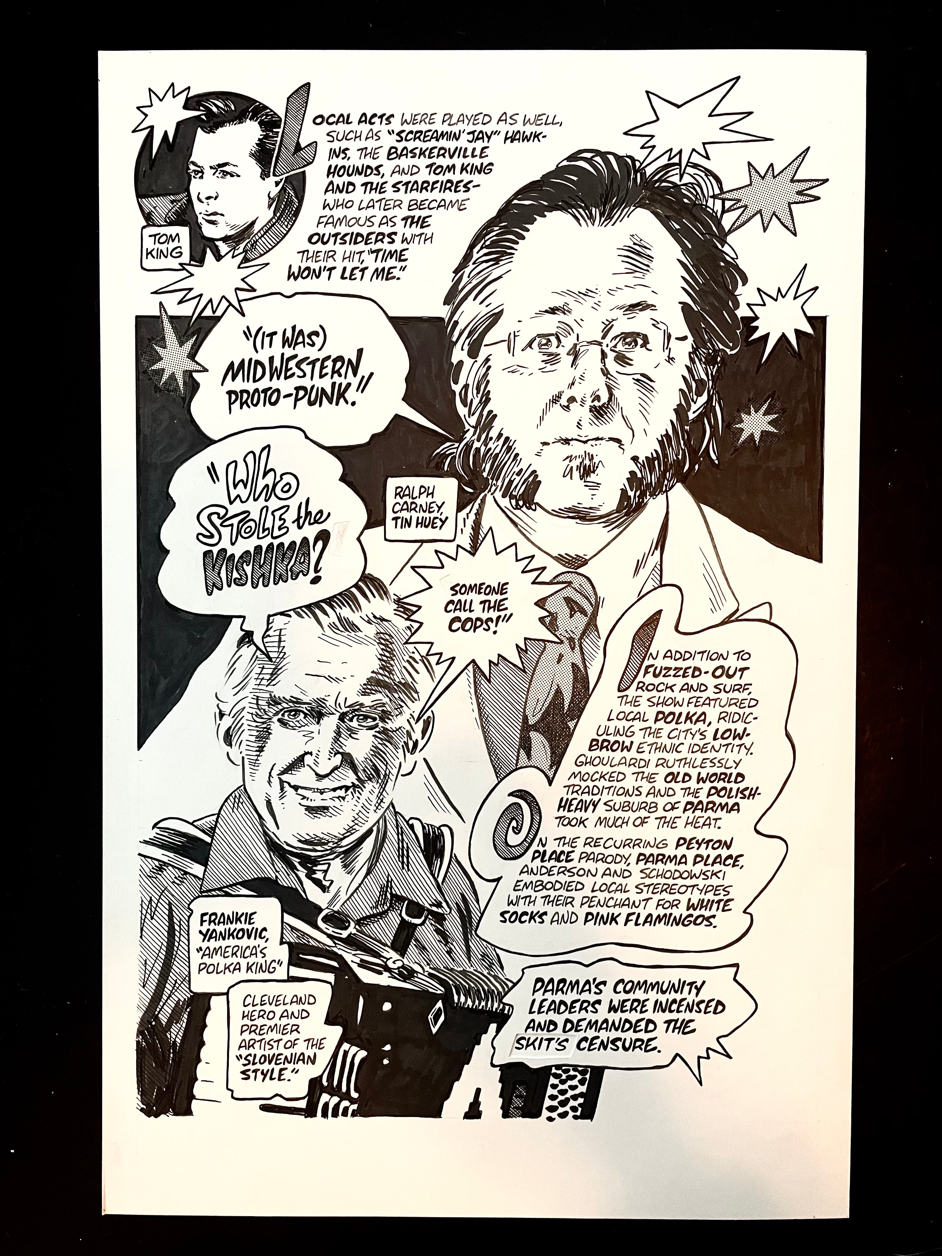 Ain't It Fun Original Art - Midwestern Proto-Punk preliminary artwork